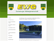 Tablet Screenshot of escheburger-waehlergemeinschaft.de